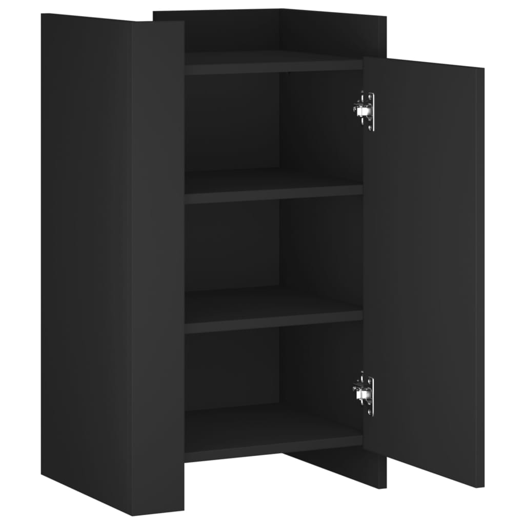 Komoda crna 45x35x75 cm od konstruiranog drva
