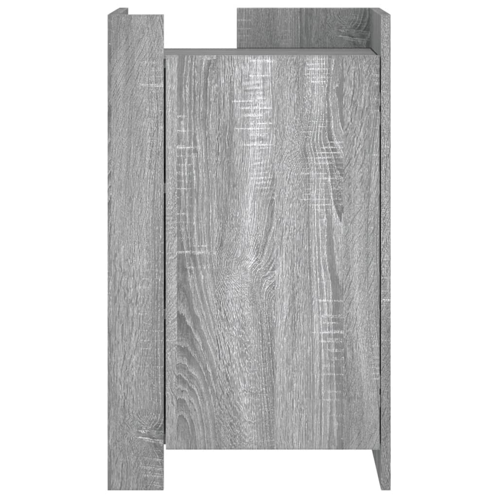 Komoda siva boja hrasta 45x35x75 cm od konstruiranog drva