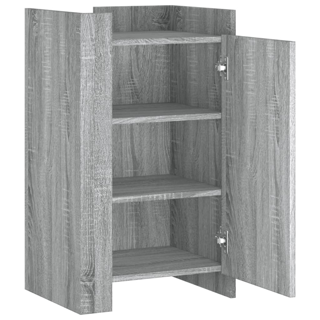 Komoda siva boja hrasta 45x35x75 cm od konstruiranog drva