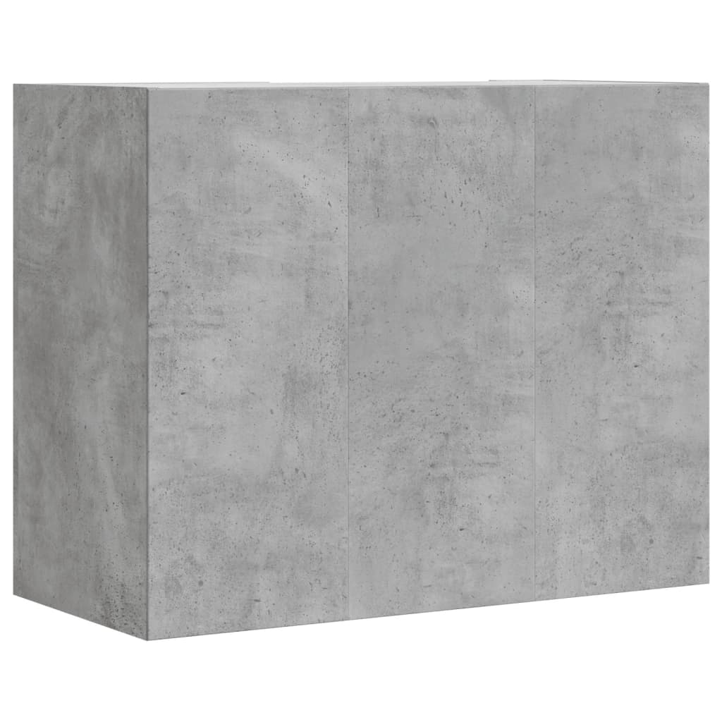 Zidni ormarić boja betona 75 x 35 x 60 cm od konstruiranog drva