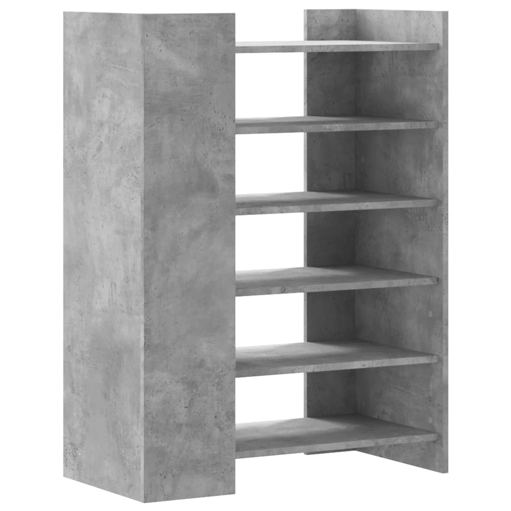 Ormarić za cipele boja betona 74,5x37,5x100cm konstruirano drvo