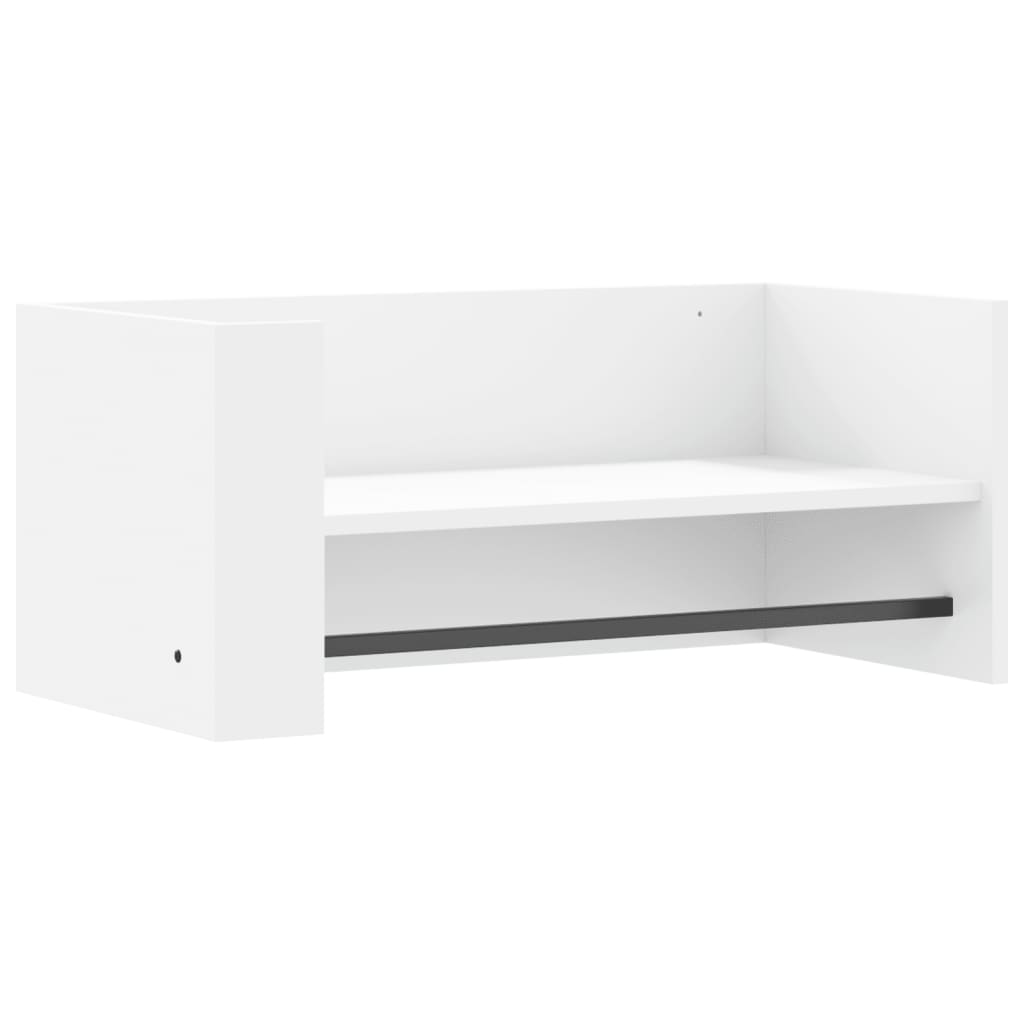 Zidna polica bijela 70,5 x 35 x 30,5 cm od konstruiranog drva