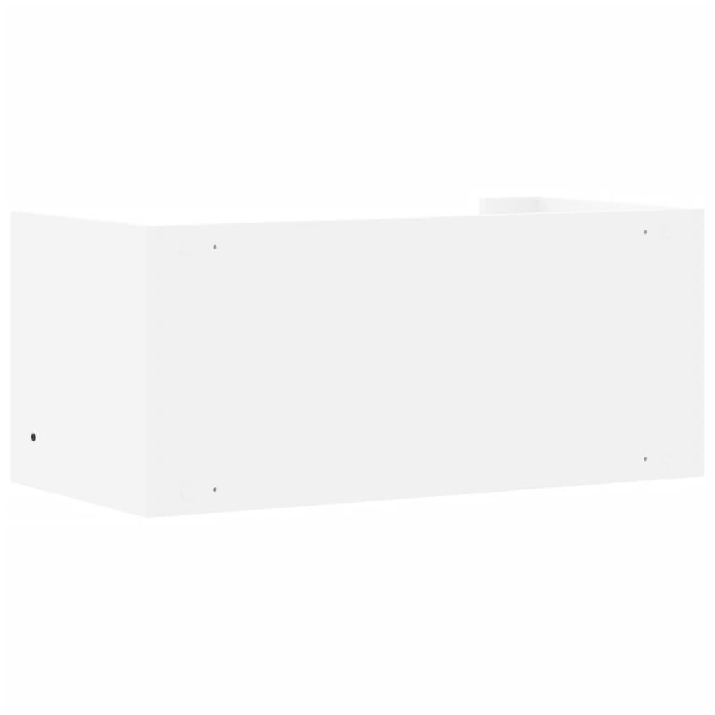 Zidna polica bijela 70,5 x 35 x 30,5 cm od konstruiranog drva
