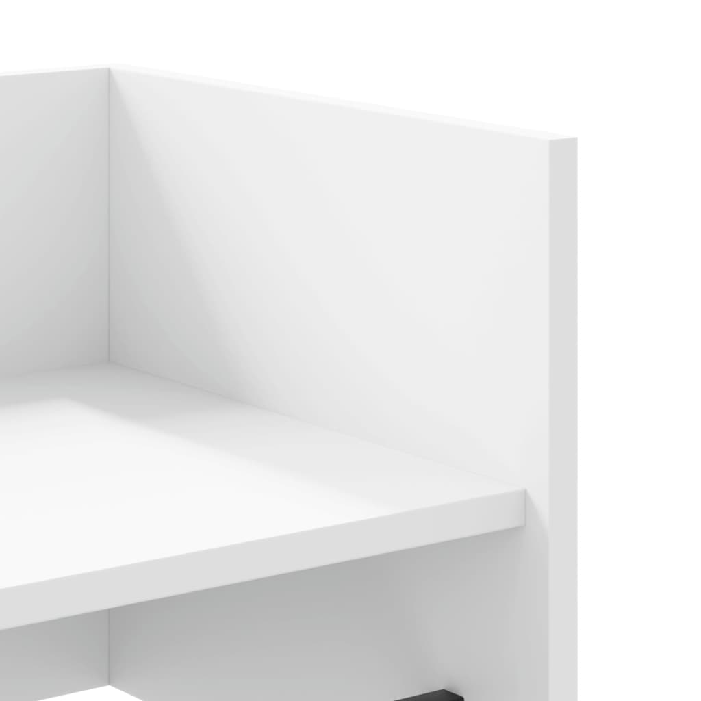 Zidna polica bijela 70,5 x 35 x 30,5 cm od konstruiranog drva