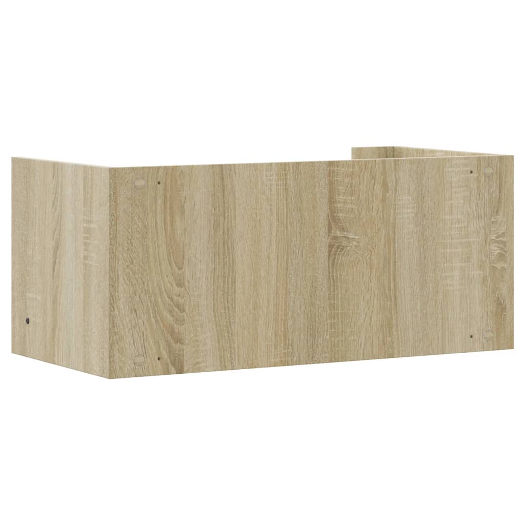 Zidna polica boja hrasta sonome 70,5 x 35 x 30,5 cm drvena