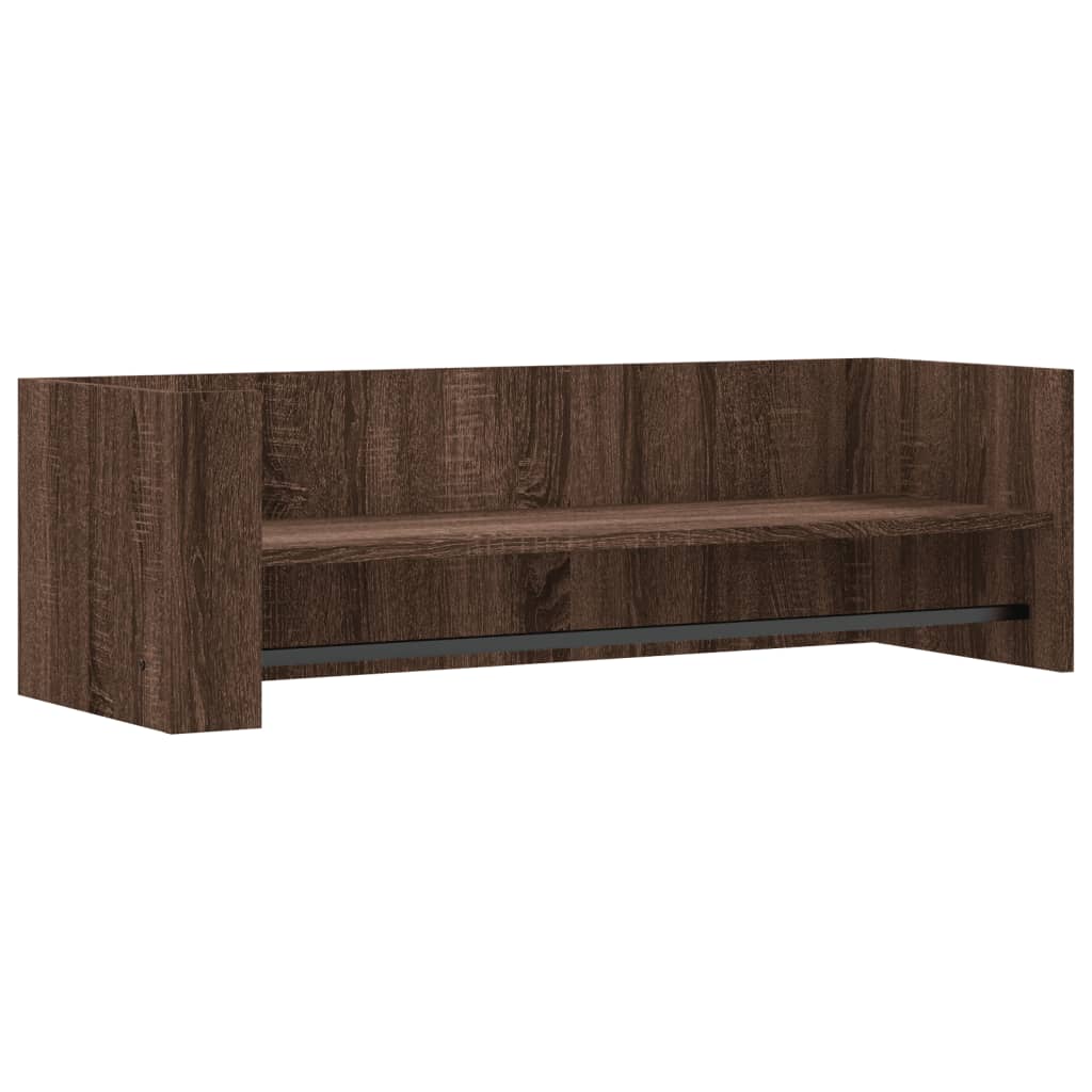 Zidna polica boja hrasta 100x35x30,5 cm od konstruiranog drva