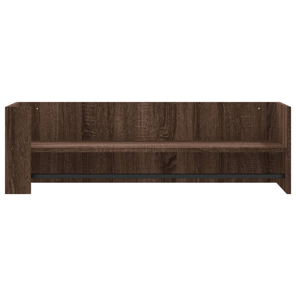 Zidna polica boja hrasta 100x35x30,5 cm od konstruiranog drva