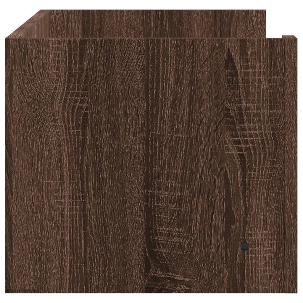 Zidna polica boja hrasta 100x35x30,5 cm od konstruiranog drva