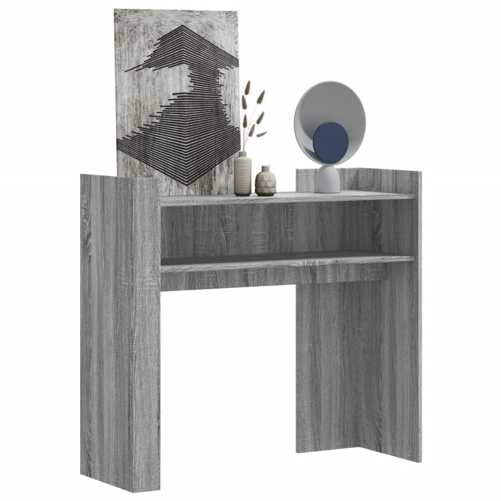 Konzolni stol siva boja hrasta 100x35x90 cm konstruirano drvo