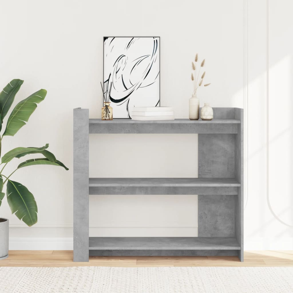 Konzolni stol siva boja betona 100x35x90 cm konstruirano drvo
