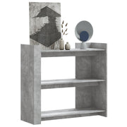 Konzolni stol siva boja betona 100x35x90 cm konstruirano drvo