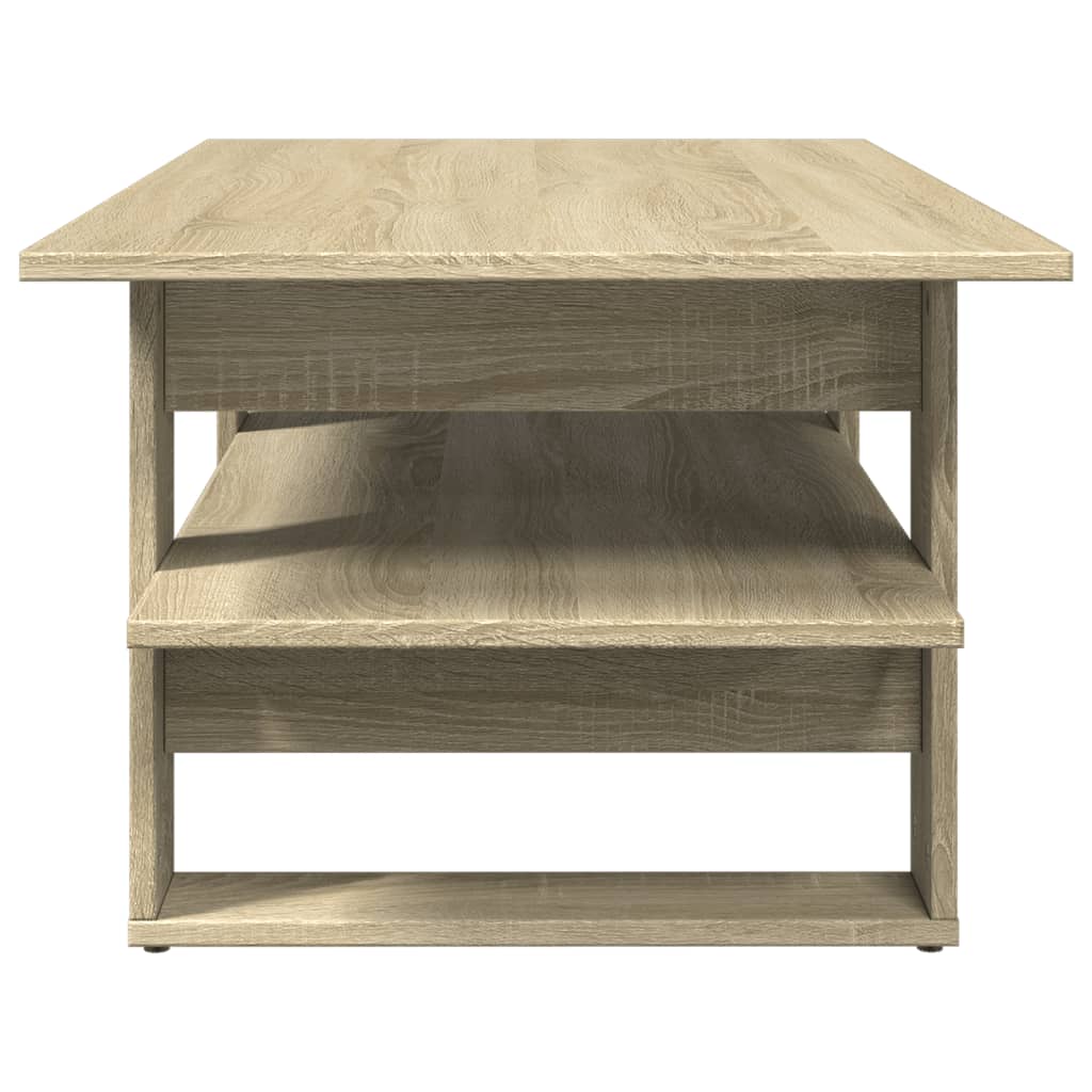 Stolić za kavu boja hrasta 102x55x42 cm konstruirano drvo