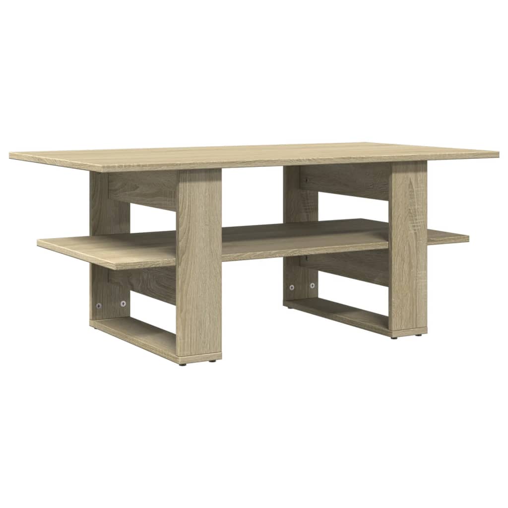 Stolić za kavu boja hrasta 102x55x42 cm konstruirano drvo