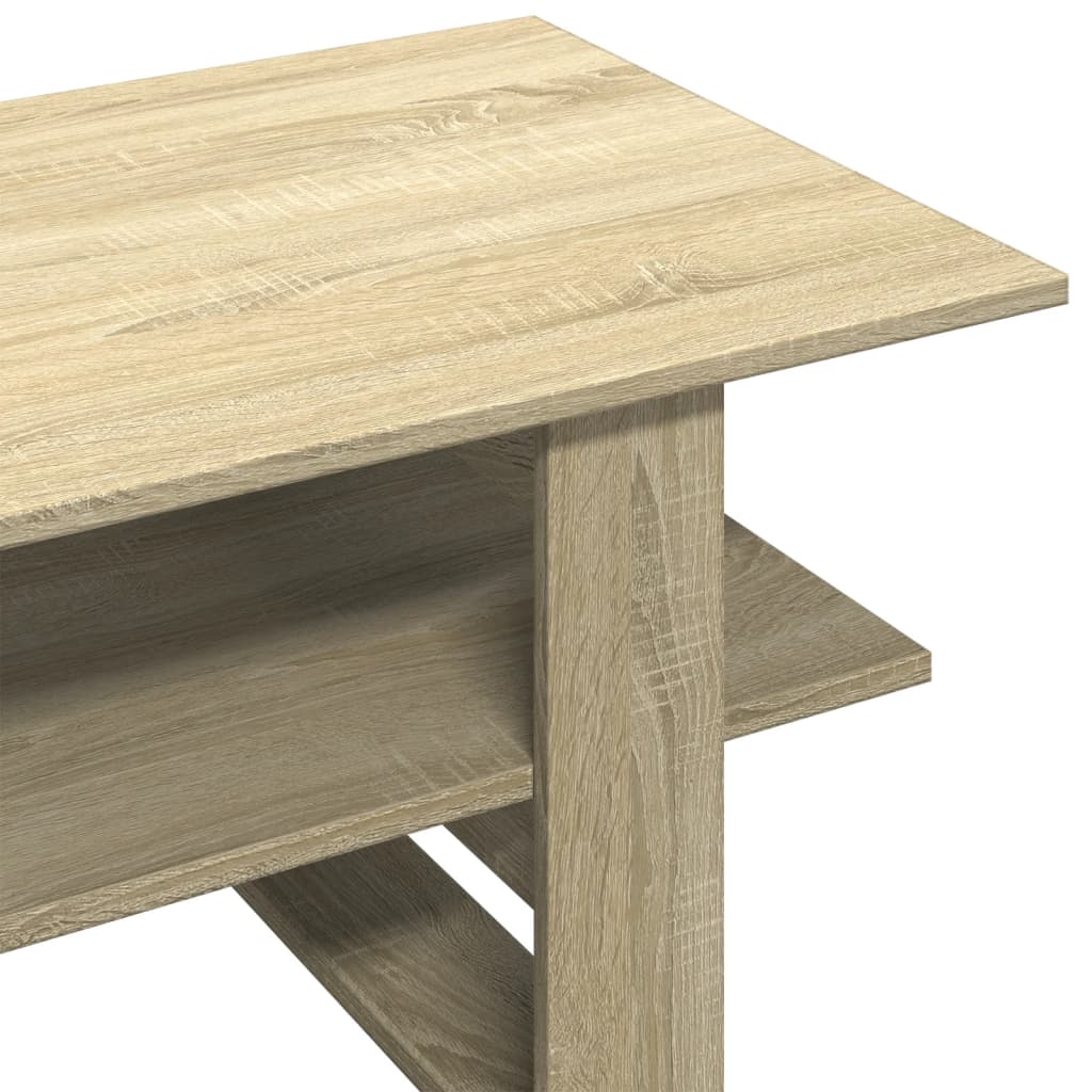 Stolić za kavu boja hrasta 102x55x42 cm konstruirano drvo