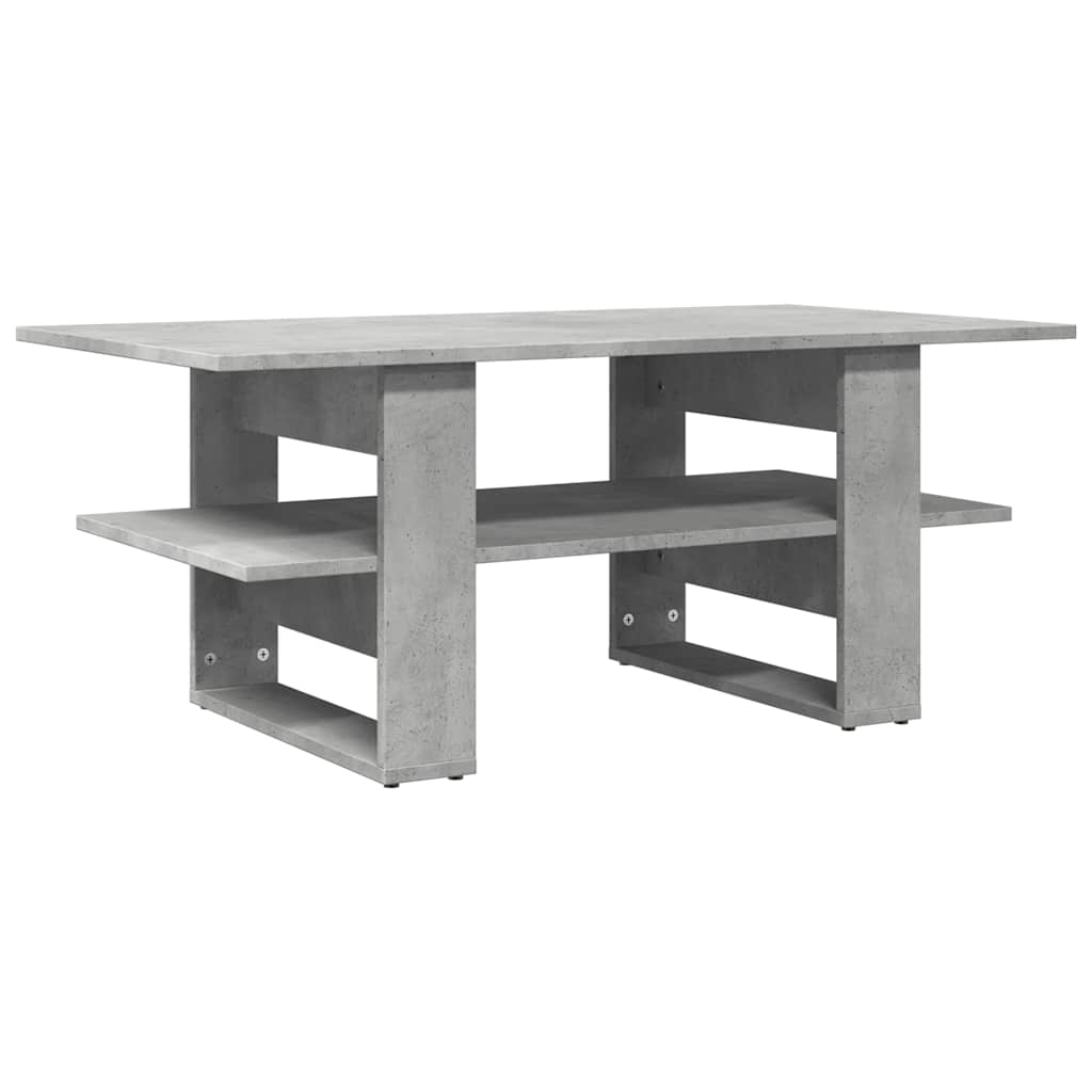 Stolić za kavu boja betona 102x55x42 cm konstruirano drvo