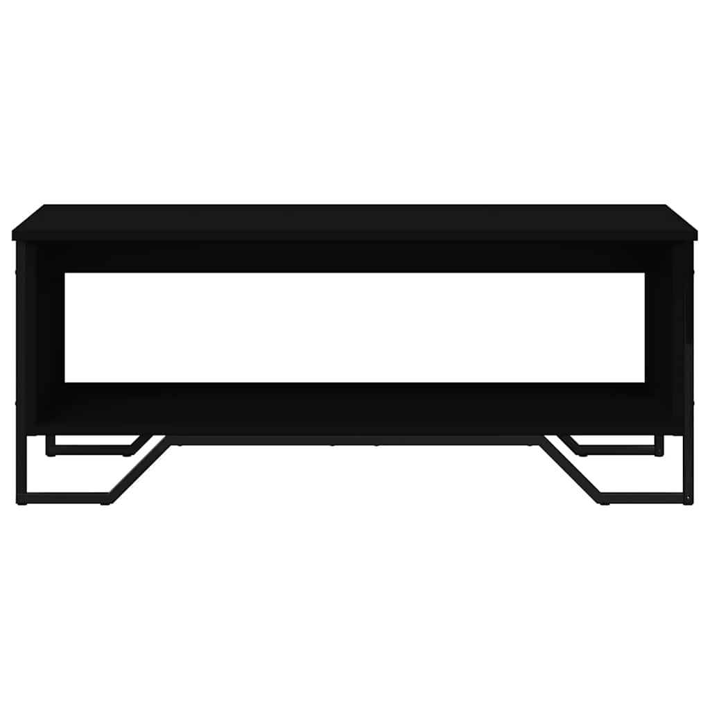 Stolić za kavu crni 100 x 51 x 40 cm od konstruiranog drva