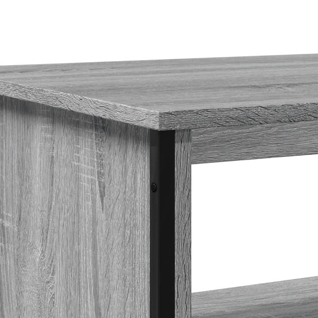 Stolić za kavu siva boja hrasta 100x51x40 cm konstruirano drvo