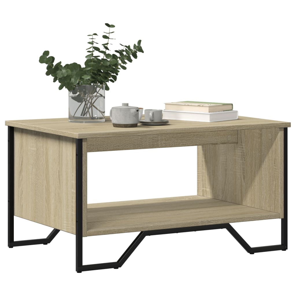 Stolić za kavu boja hrasta 75x51x40 cm konstruirano drvo
