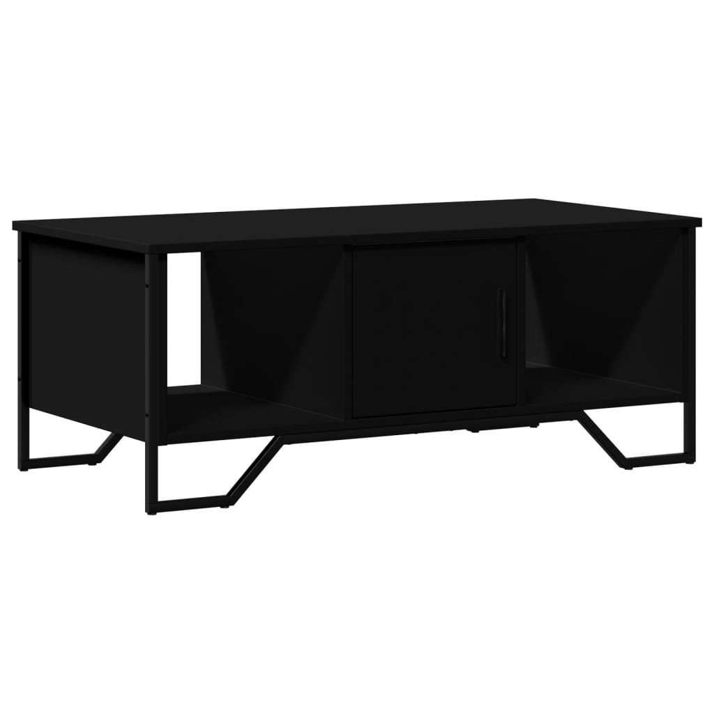 Stolić za kavu crni 100 x 51 x 40 cm od konstruiranog drva