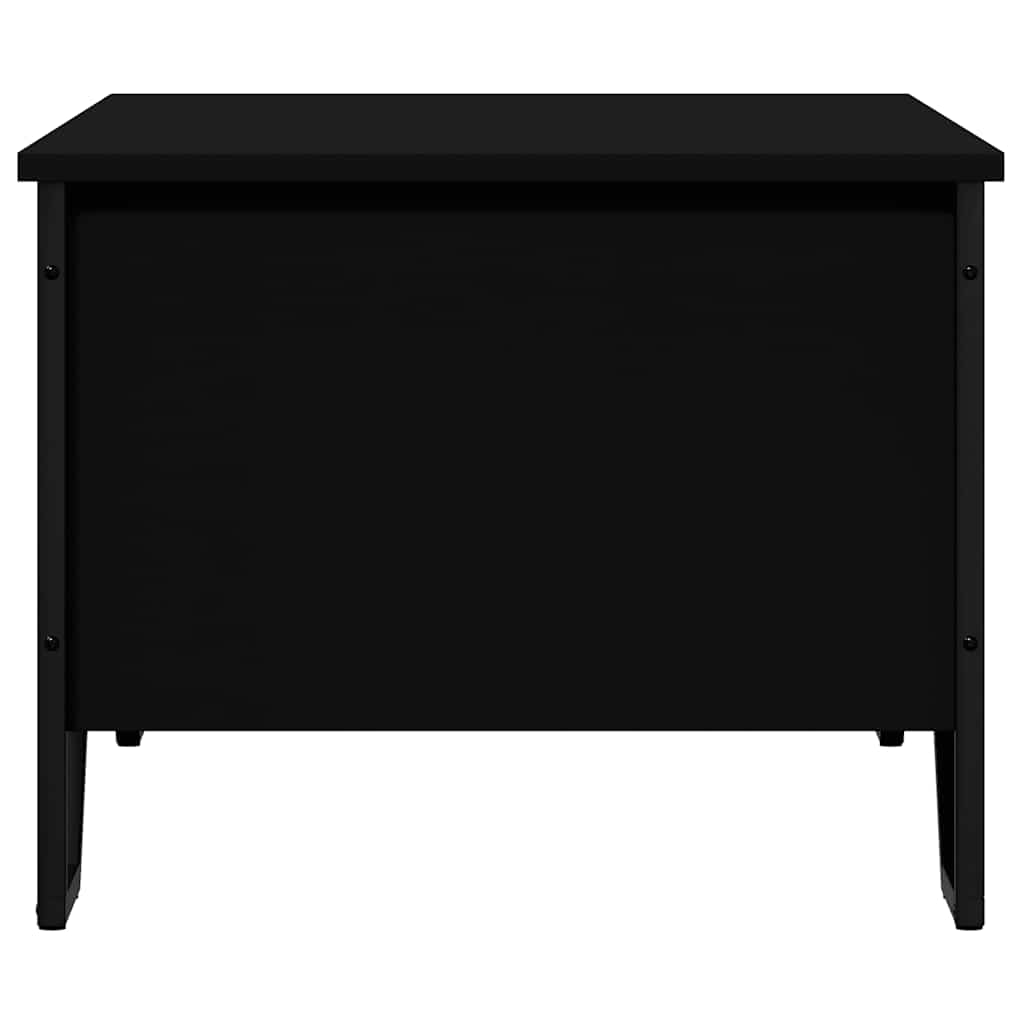 Stolić za kavu crni 100 x 51 x 40 cm od konstruiranog drva
