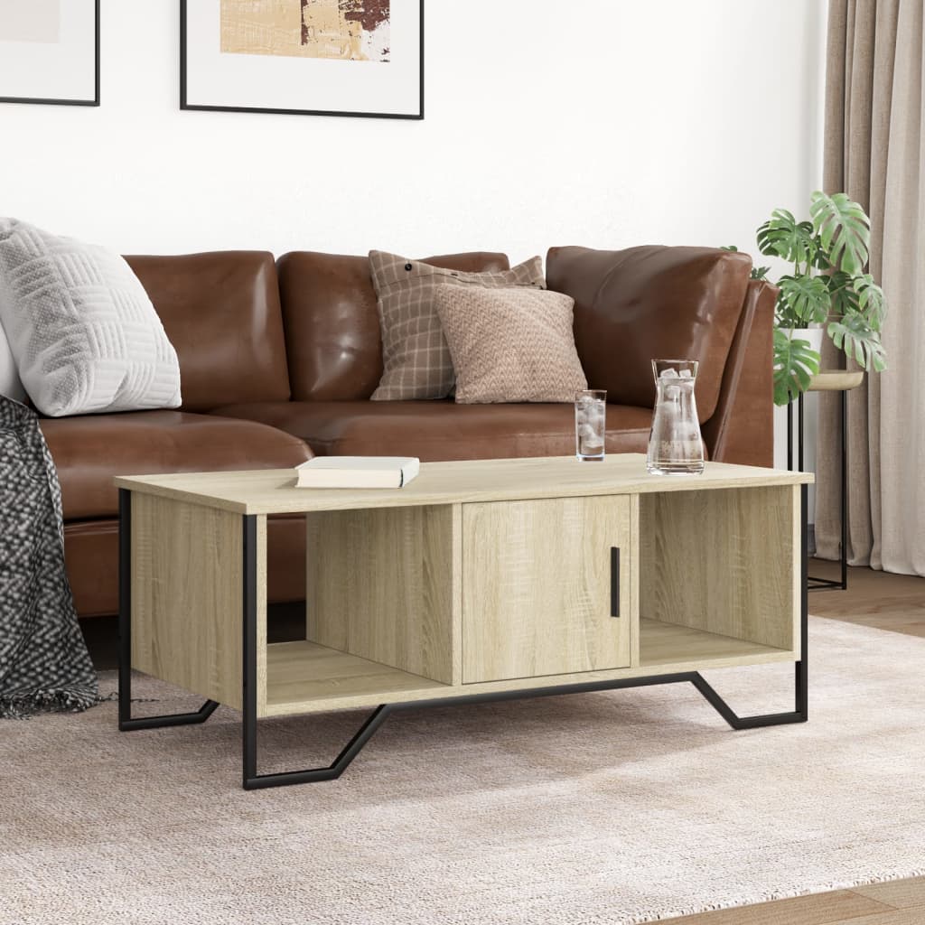 Stolić za kavu boja hrasta 100 x 51 x 40 cm konstruirano drvo