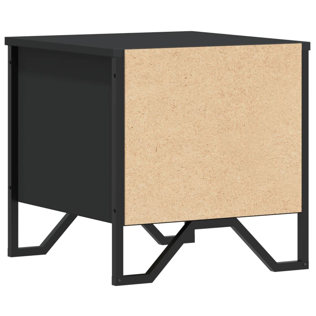 Noćni ormarići 2 kom crni 40 x 41 x 40 cm od konstruiranog drva