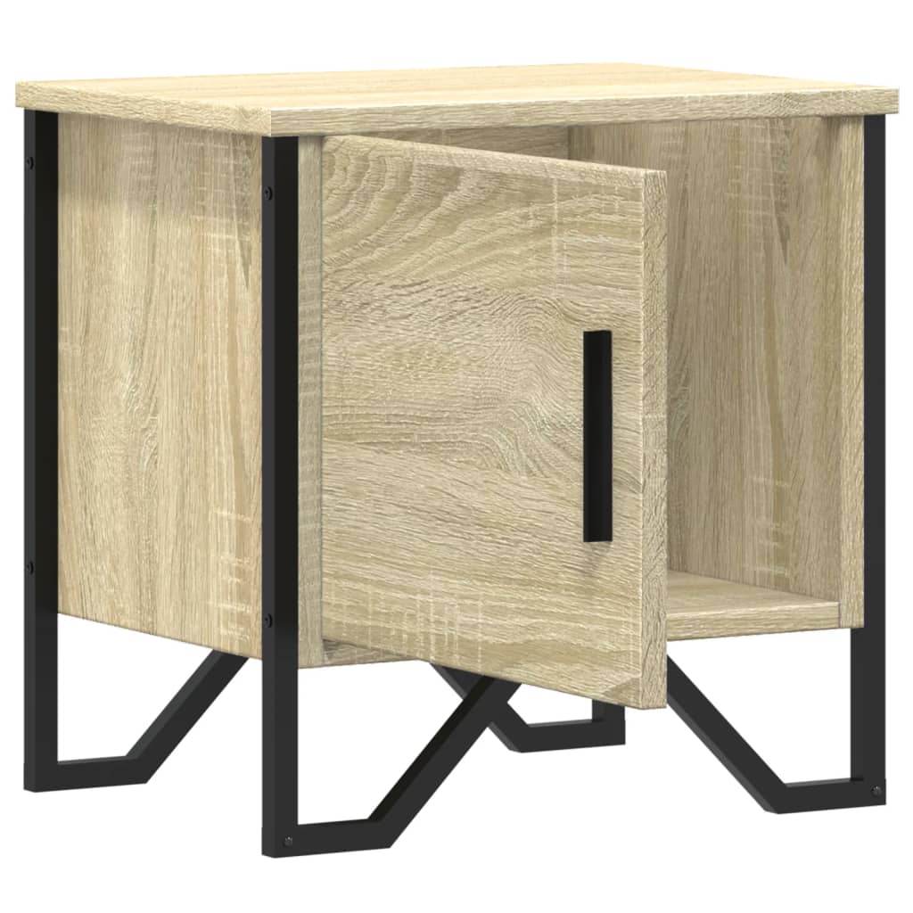 Noćni ormarići 2 kom boja hrasta 40x30x40 cm konstruirano drvo
