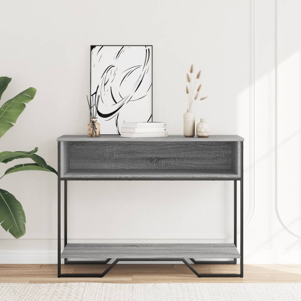 Konzolni stol boja hrasta 100 x 35 x 74,5 cm konstruirano drvo