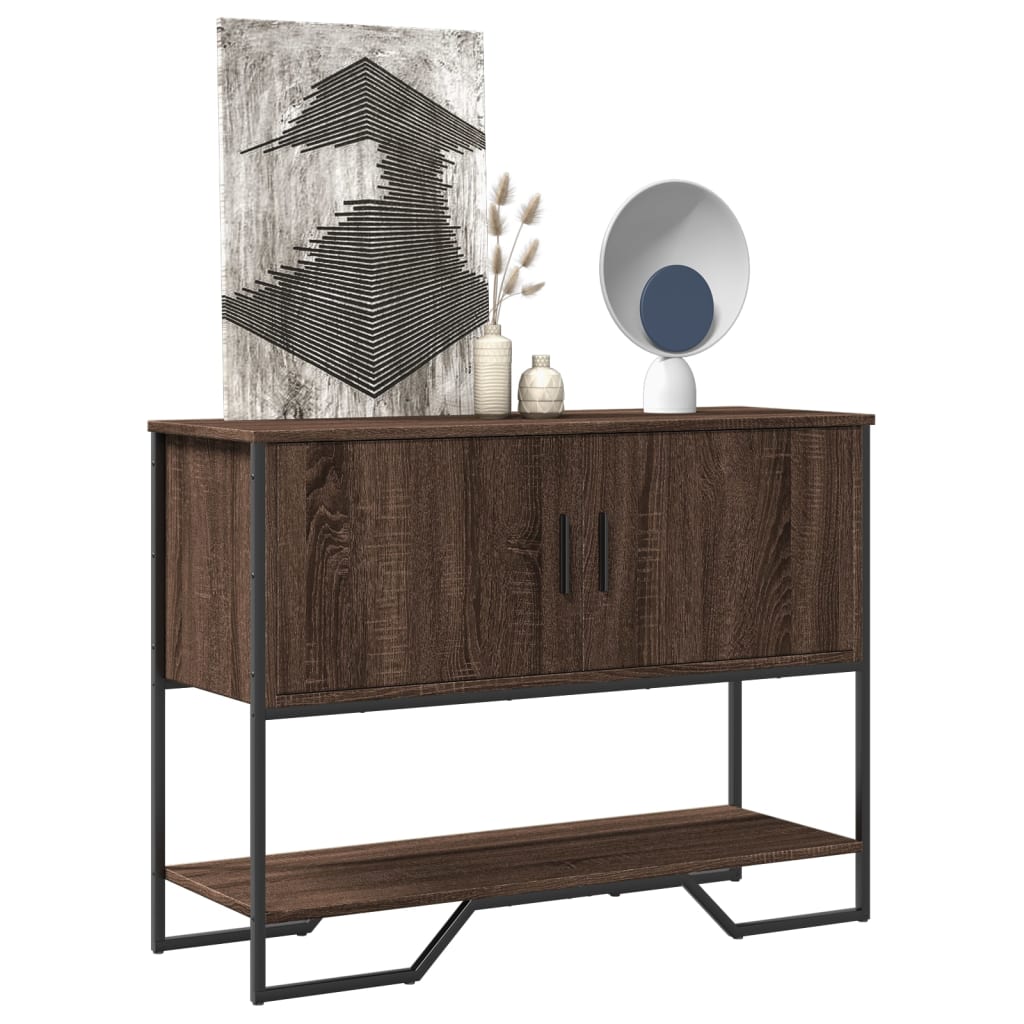 Konzolni stol boja hrasta 100 x 35 x 74,5 cm konstruirano drvo