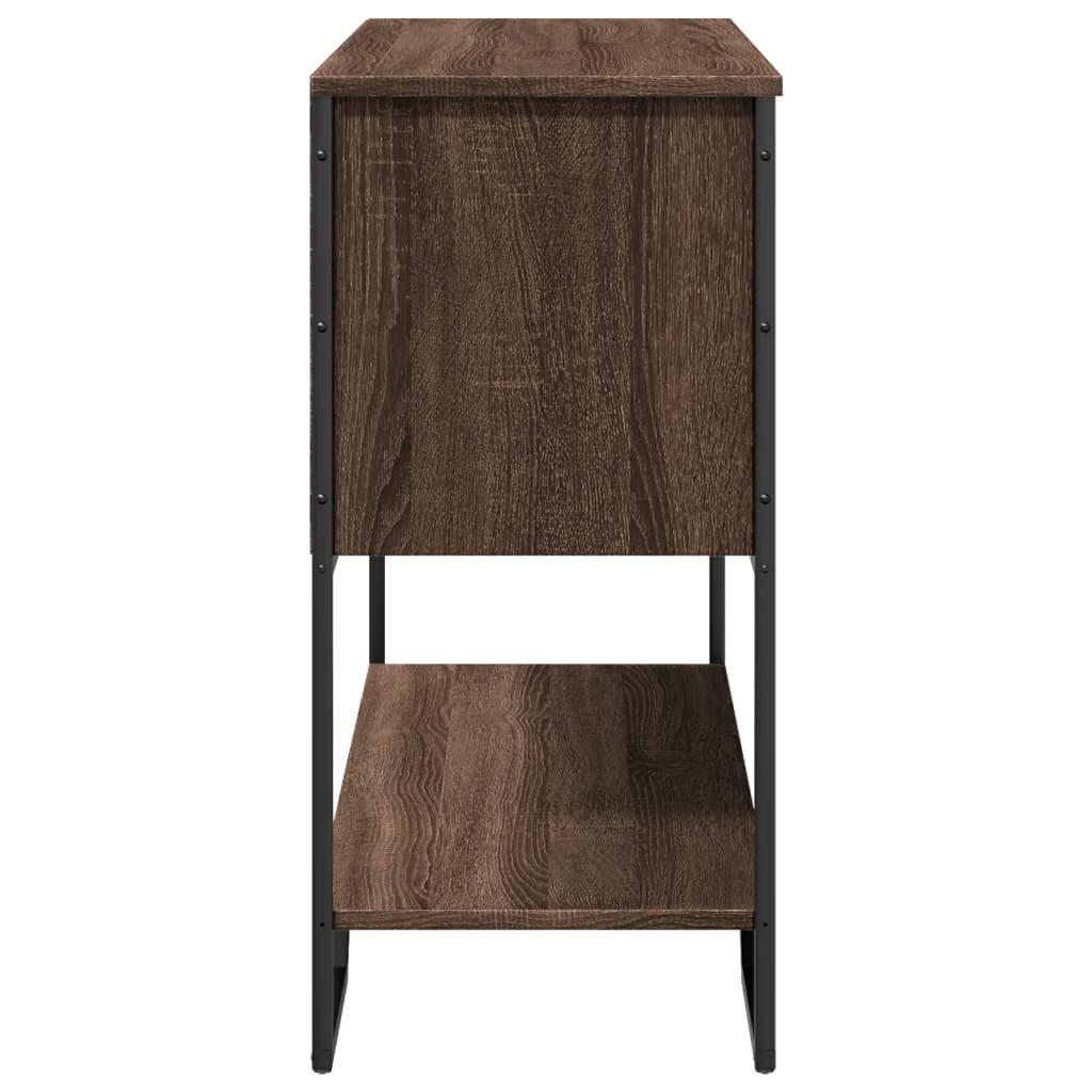 Konzolni stol boja hrasta 100 x 35 x 74,5 cm konstruirano drvo