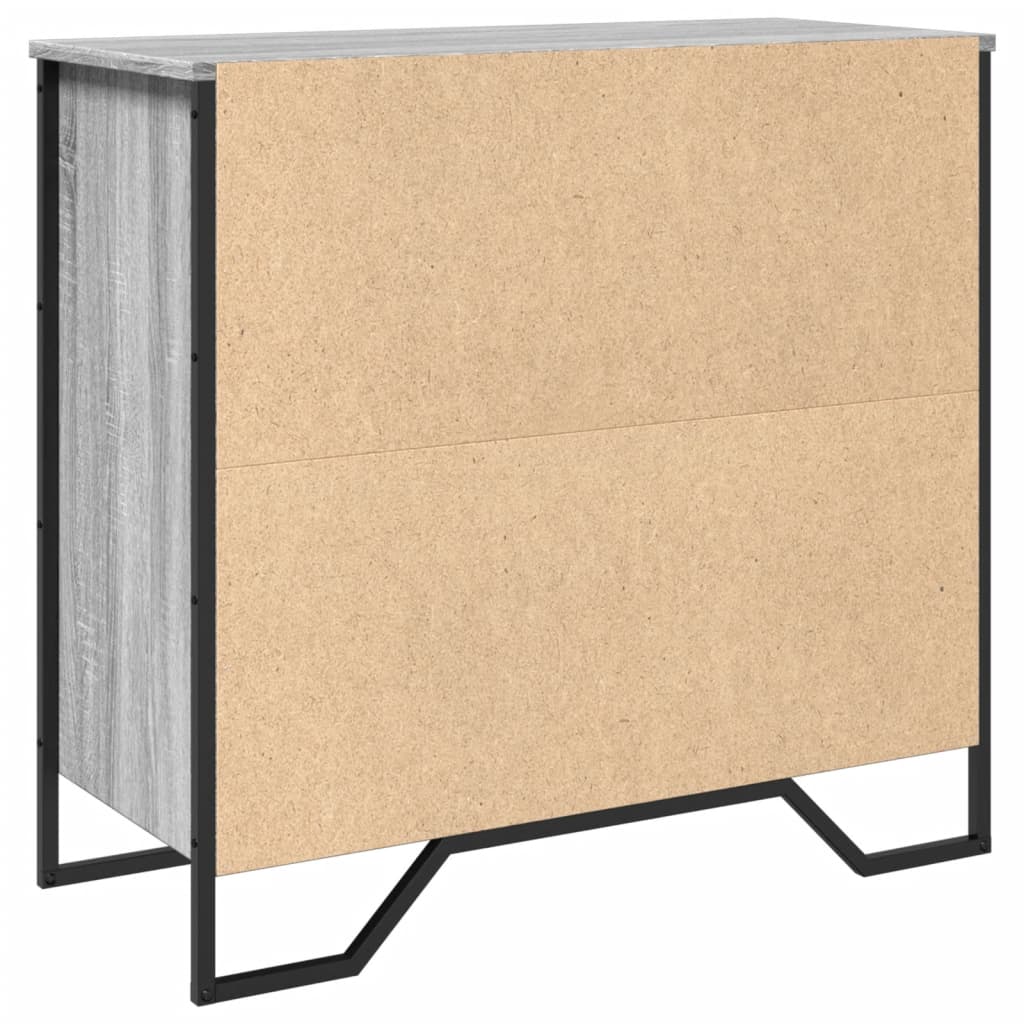 Komoda siva sonome 79,5x35,5x74,5 cm konstruirano drvo