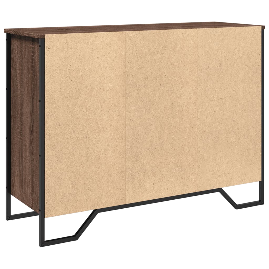 Komoda boja smeđeg hrasta 101x35,5x74,5 cm konstruirano drvo