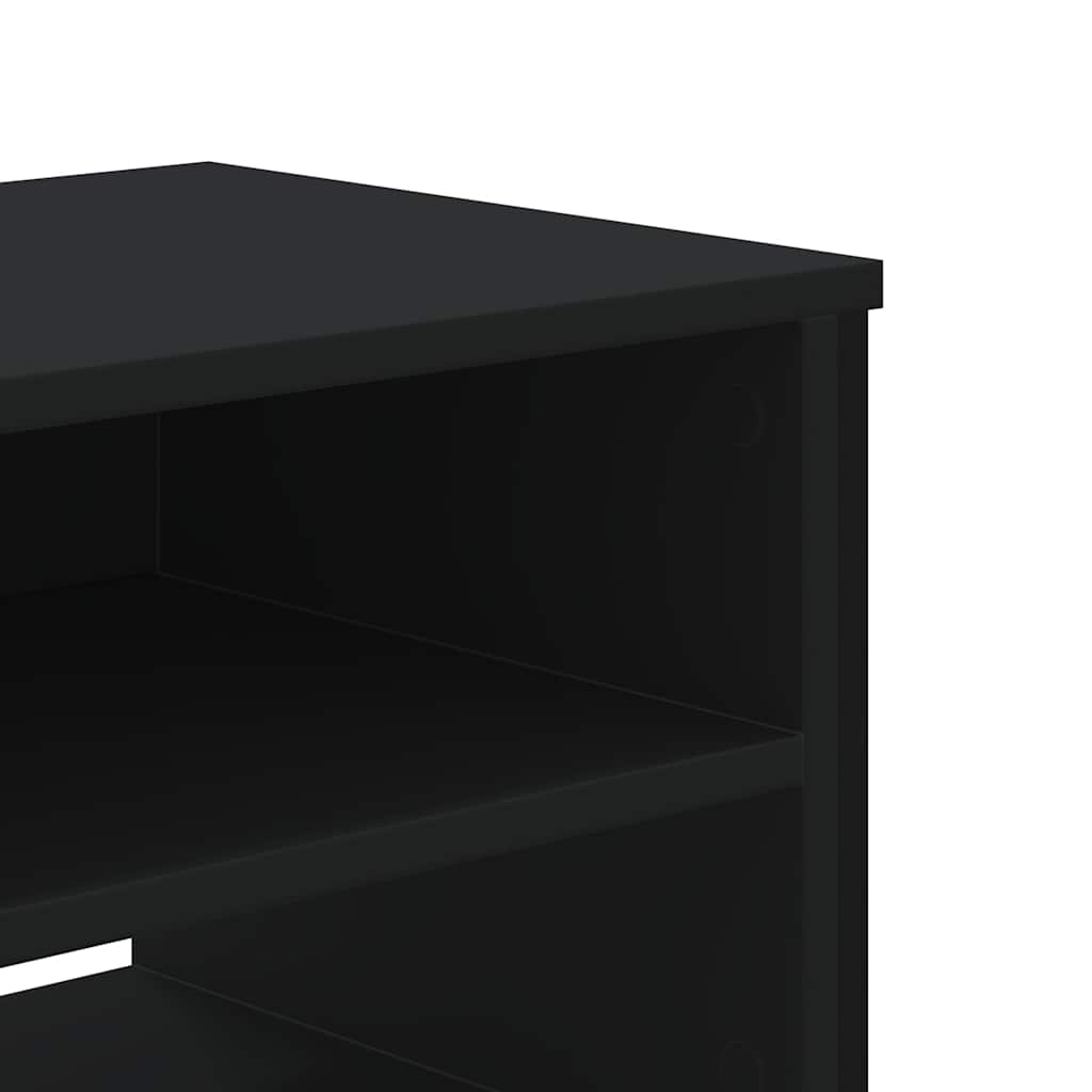 TV ormarić crni 122 x 34 x 41 cm od konstruiranog drva