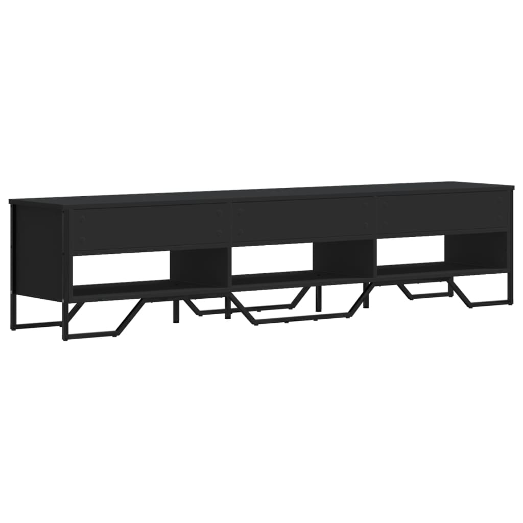 TV ormarić crni 180x34x41 cm od konstruiranog drva