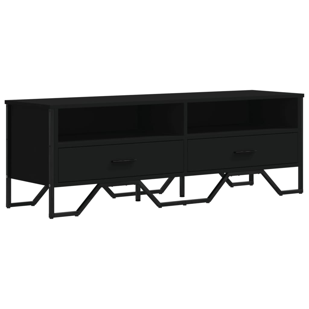 TV ormarić crni 122 x 34 x 41 cm od konstruiranog drva