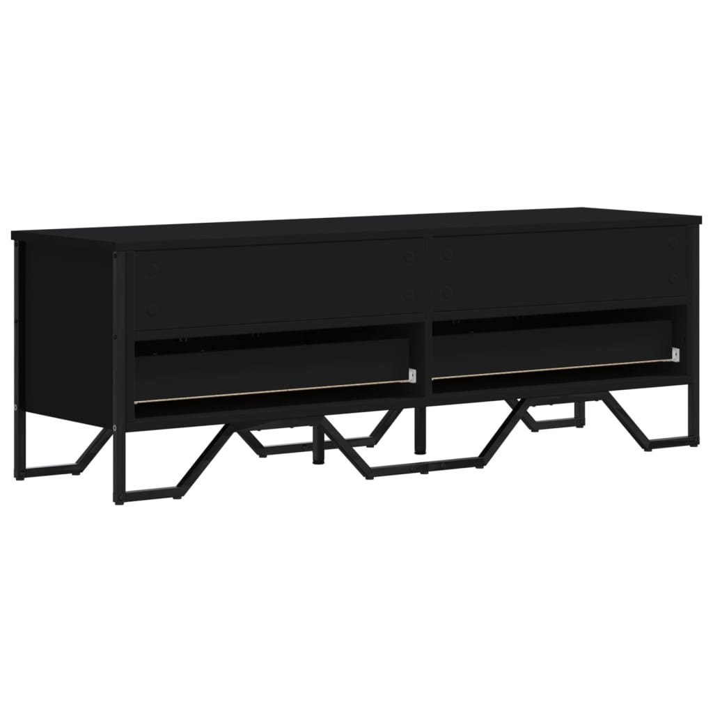 TV ormarić crni 122 x 34 x 41 cm od konstruiranog drva