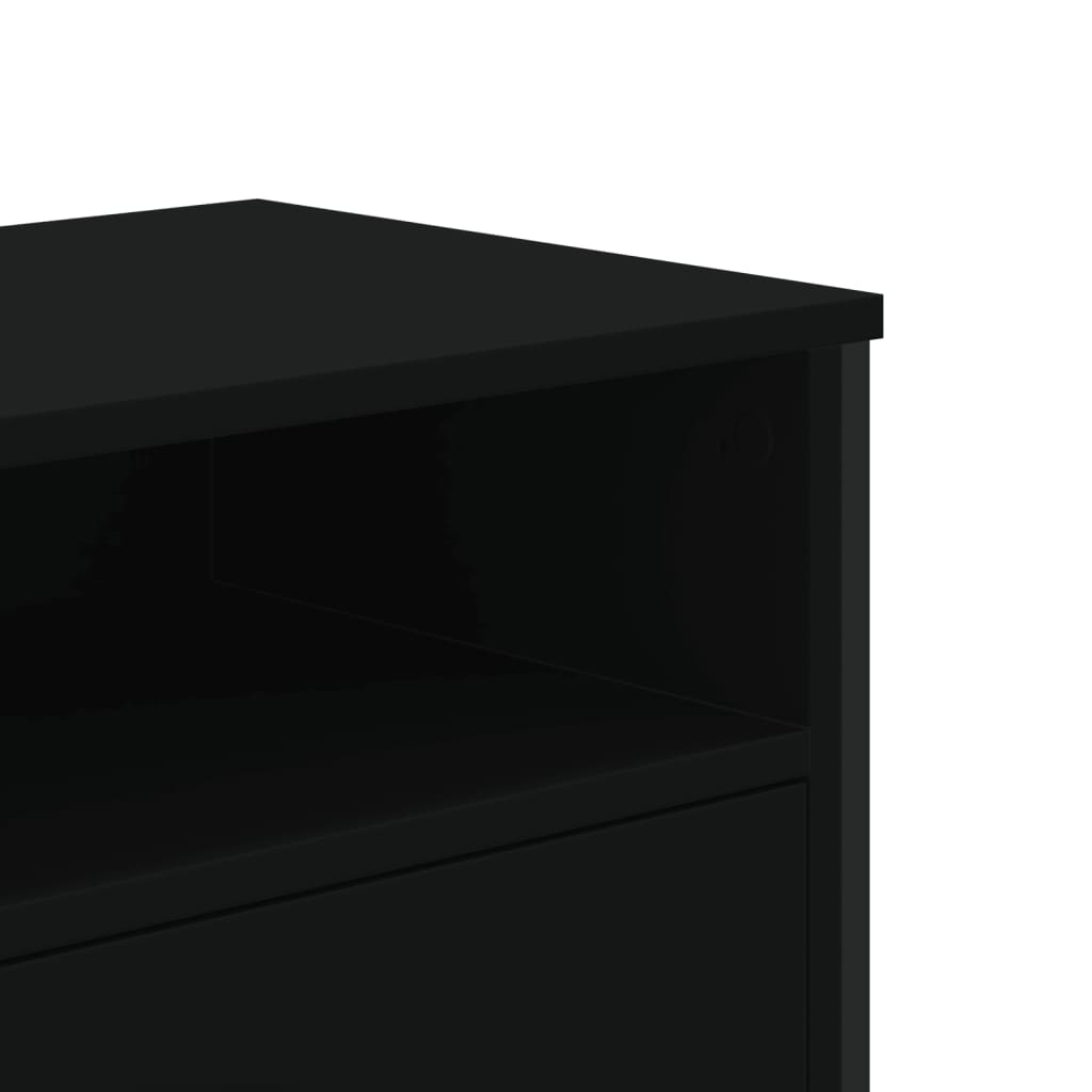 TV ormarić crni 122 x 34 x 41 cm od konstruiranog drva