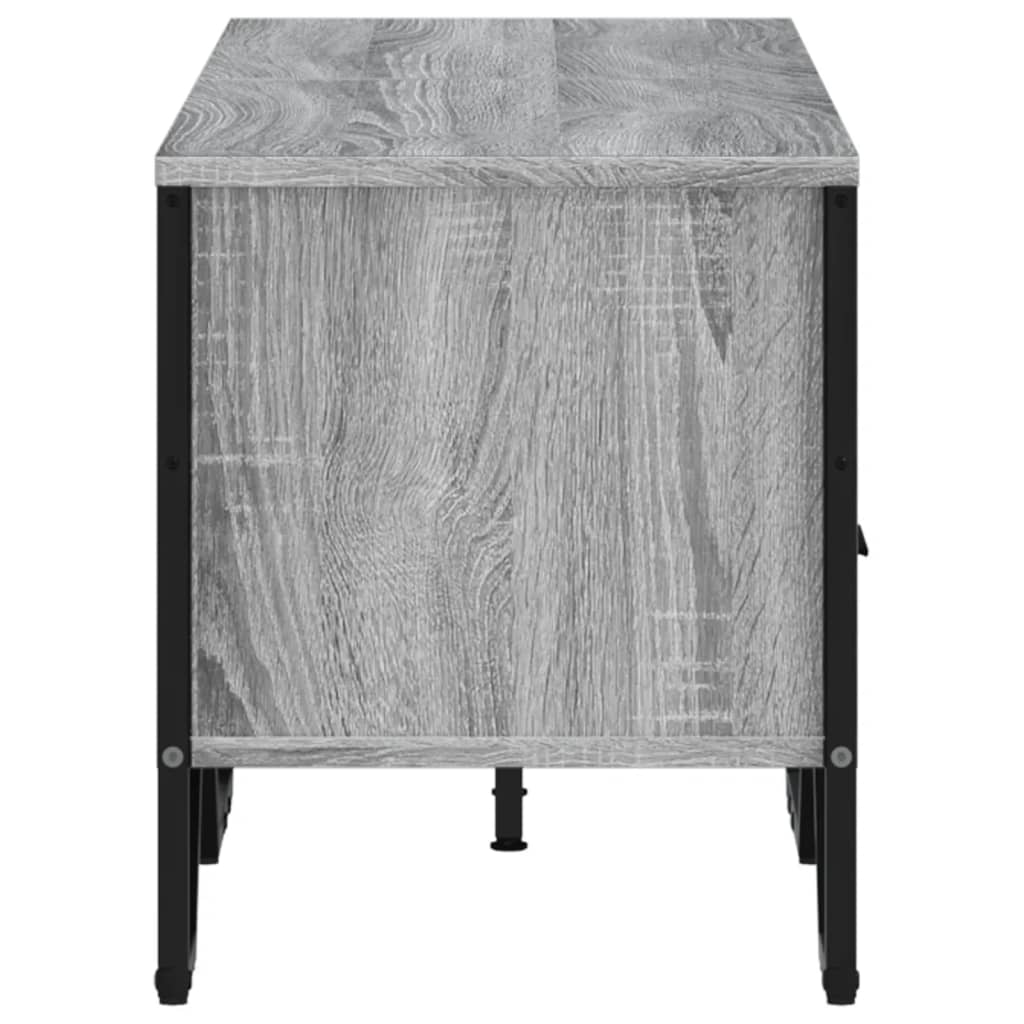 TV ormarić siva boja hrasta 122 x 34 x 41 cm konstruirano drvo