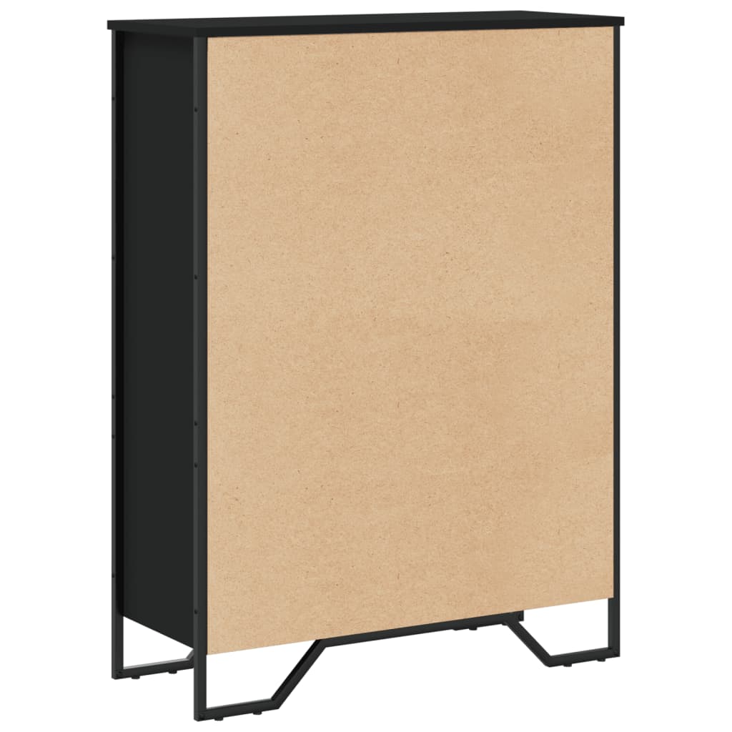 Regal za knjige crni 80x31x106 cm konstruirano drvo