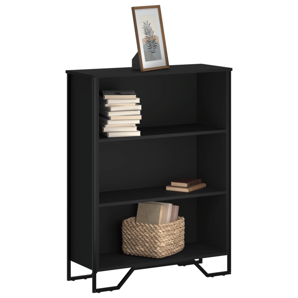 Regal za knjige crni 80x31x106 cm konstruirano drvo