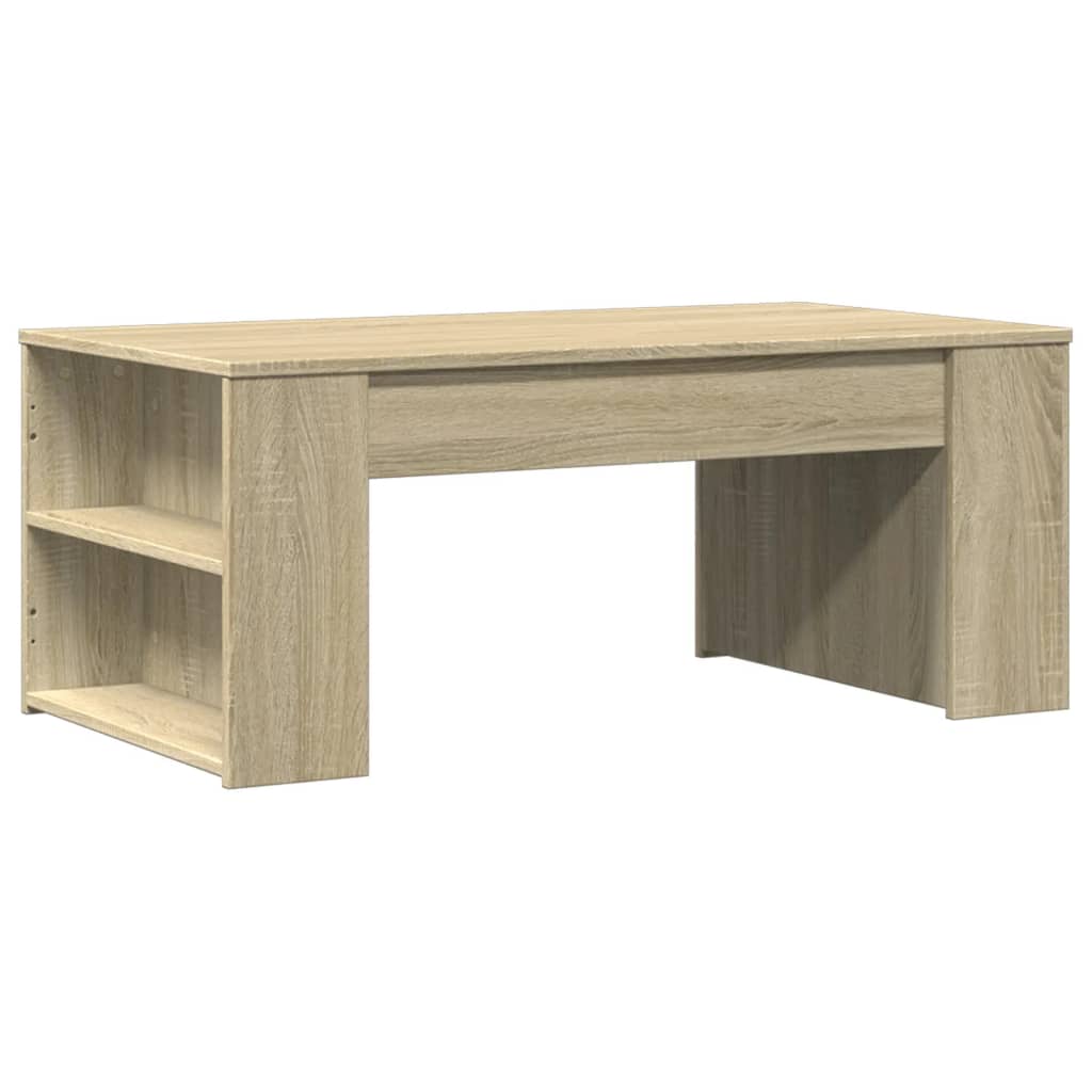 Stolić za kavu boja hrasta 102x55x42 cm konstruirano drvo