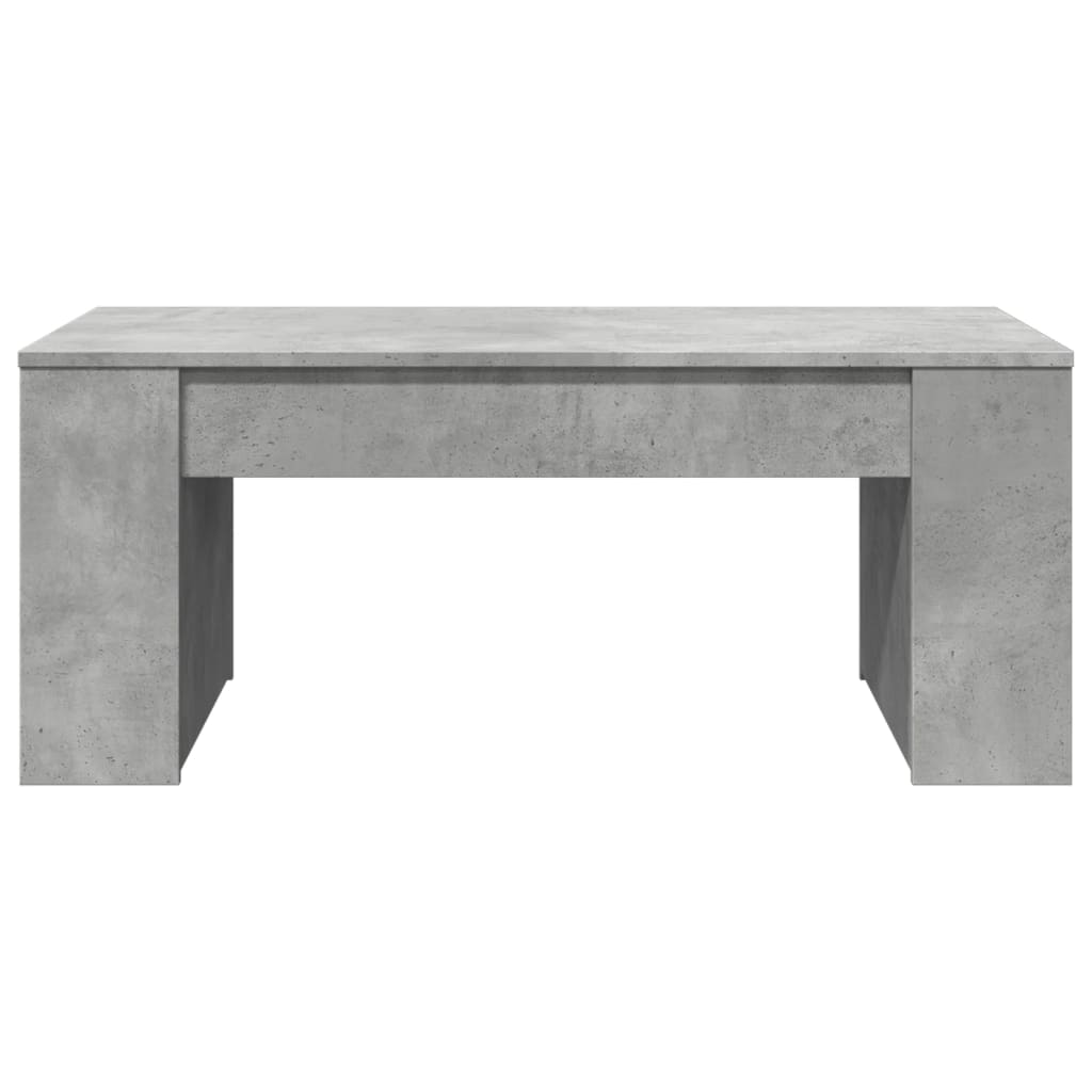 Stolić za kavu boja betona 102x55x42 cm konstruirano drvo
