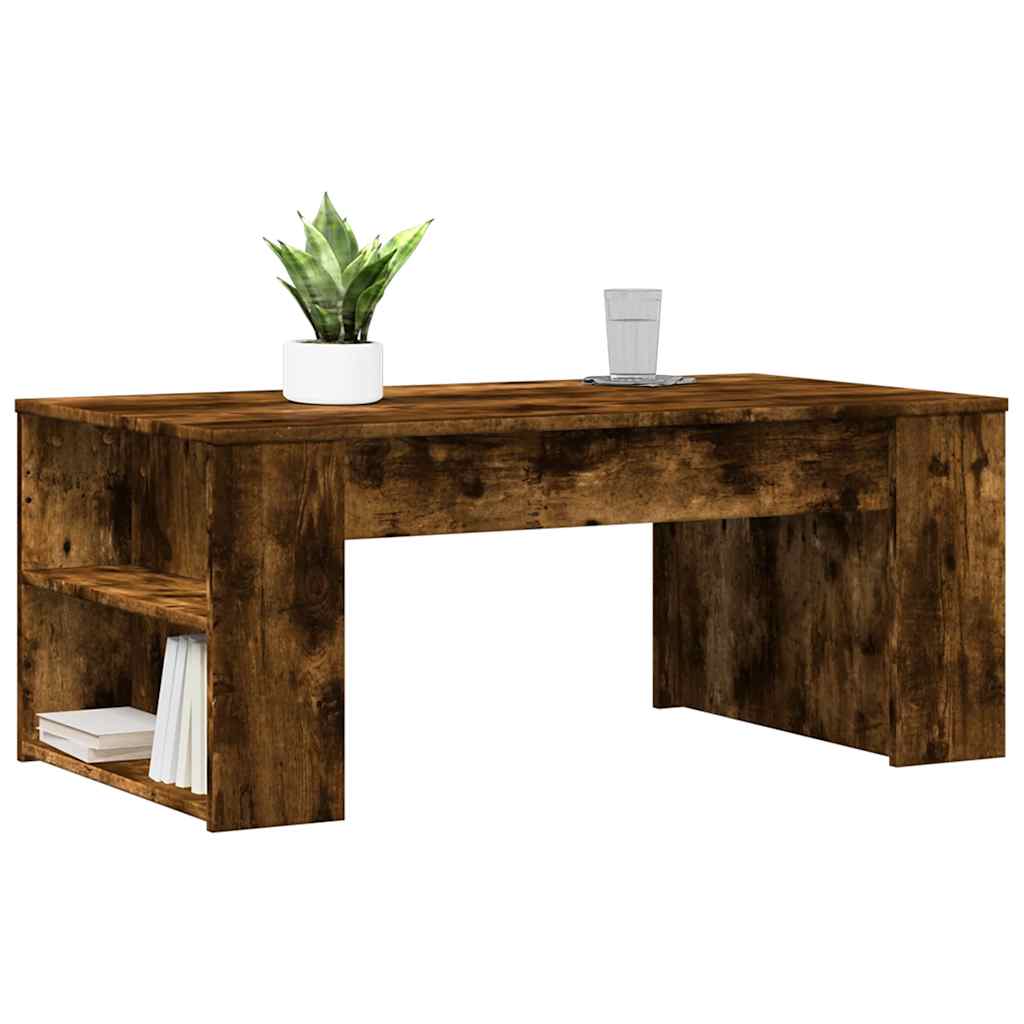 Stolić za kavu boja hrasta 102x55x42 cm konstruirano drvo