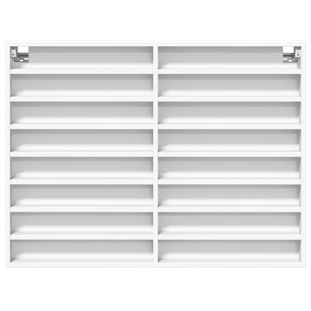 Vitrina bijela 100 x 8,5 x 75 cm od konstruiranog drva