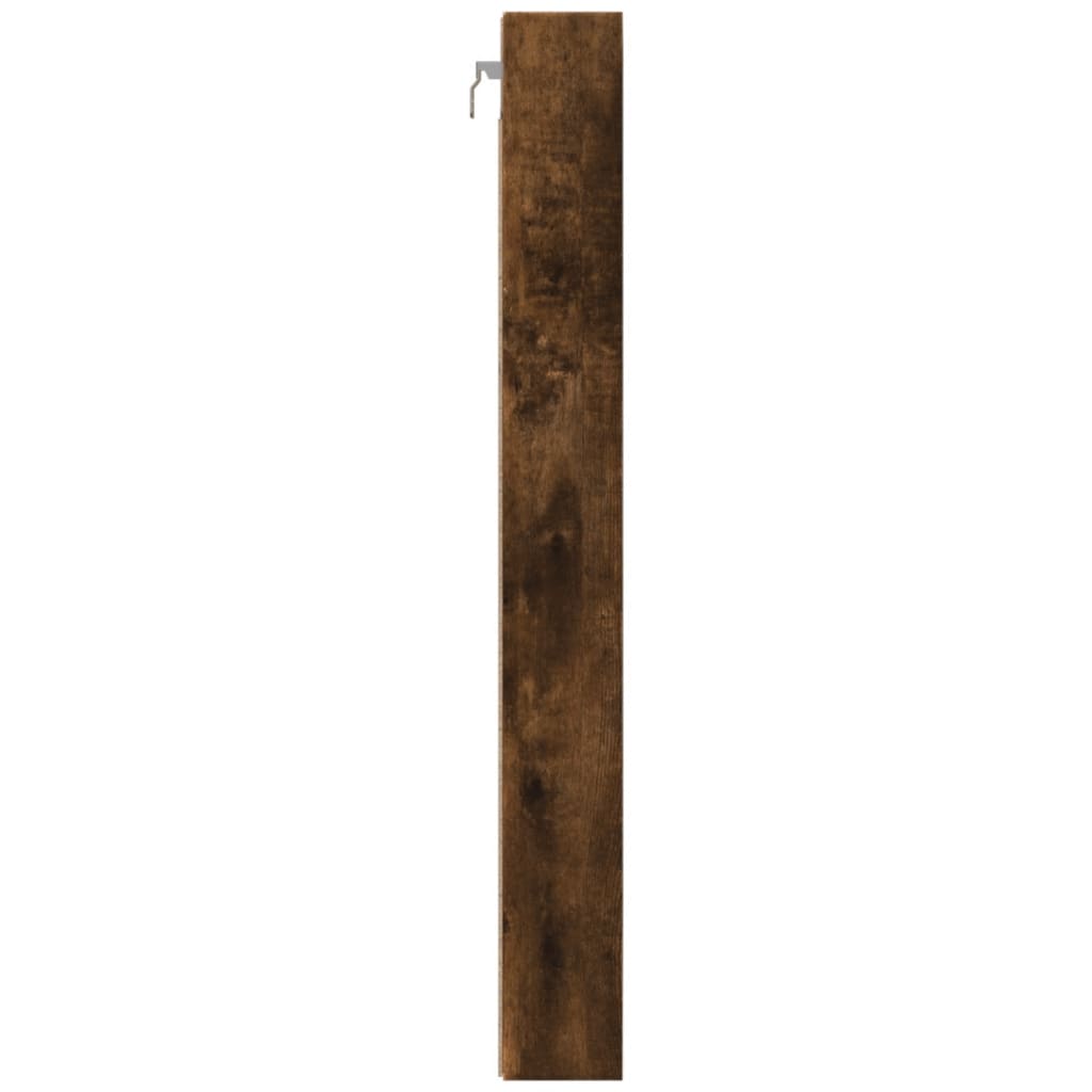 Vitrina boja dimljenog hrasta 100x8,5x75 cm drvena