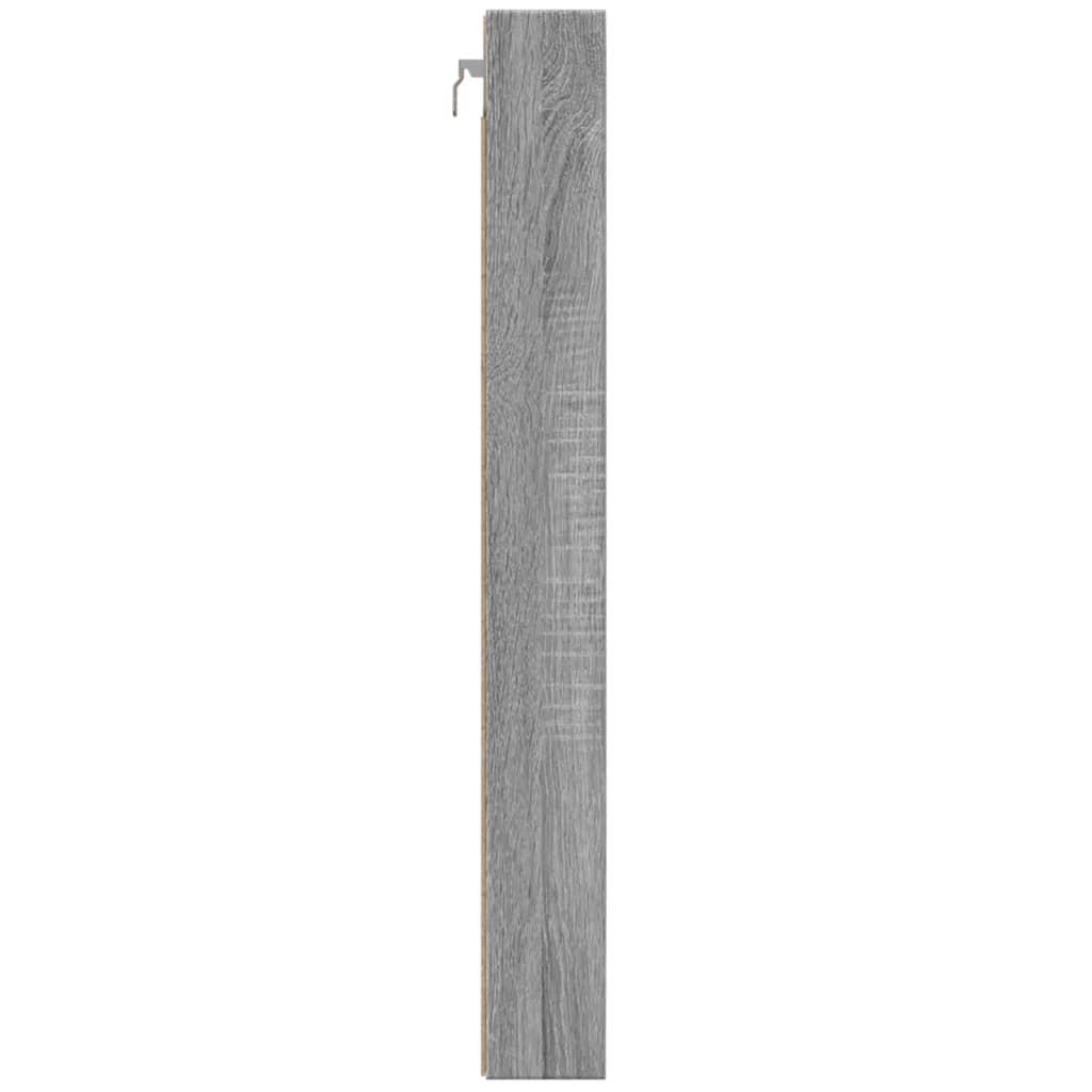 Vitrina boja sivog hrasta sonome 100x8,5x75 cm drvena