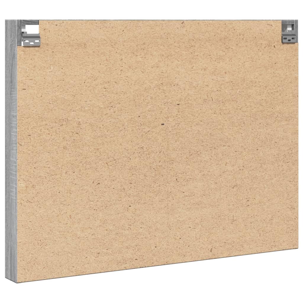 Vitrina boja sivog hrasta sonome 100x8,5x75 cm drvena
