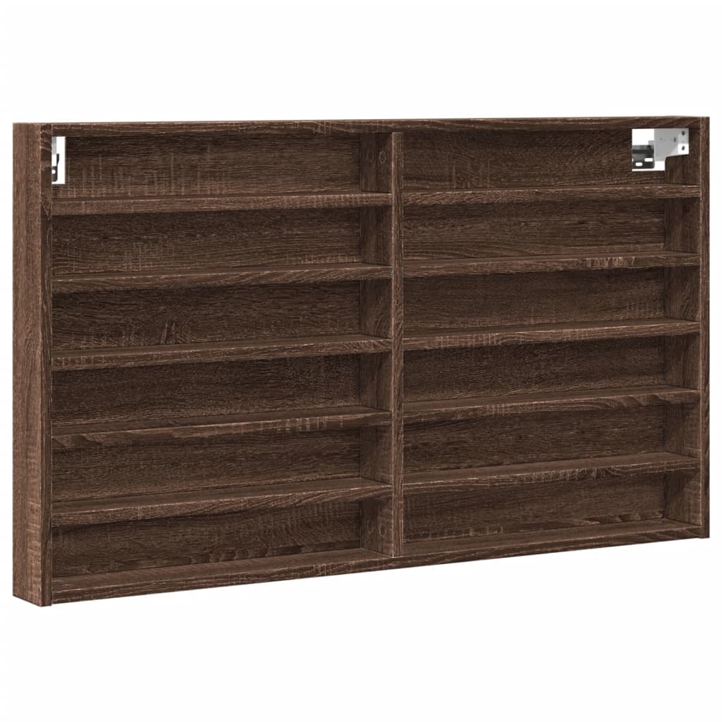 Vitrina boja smeđeg hrasta 100x8,5x58 cm od konstruiranog drva