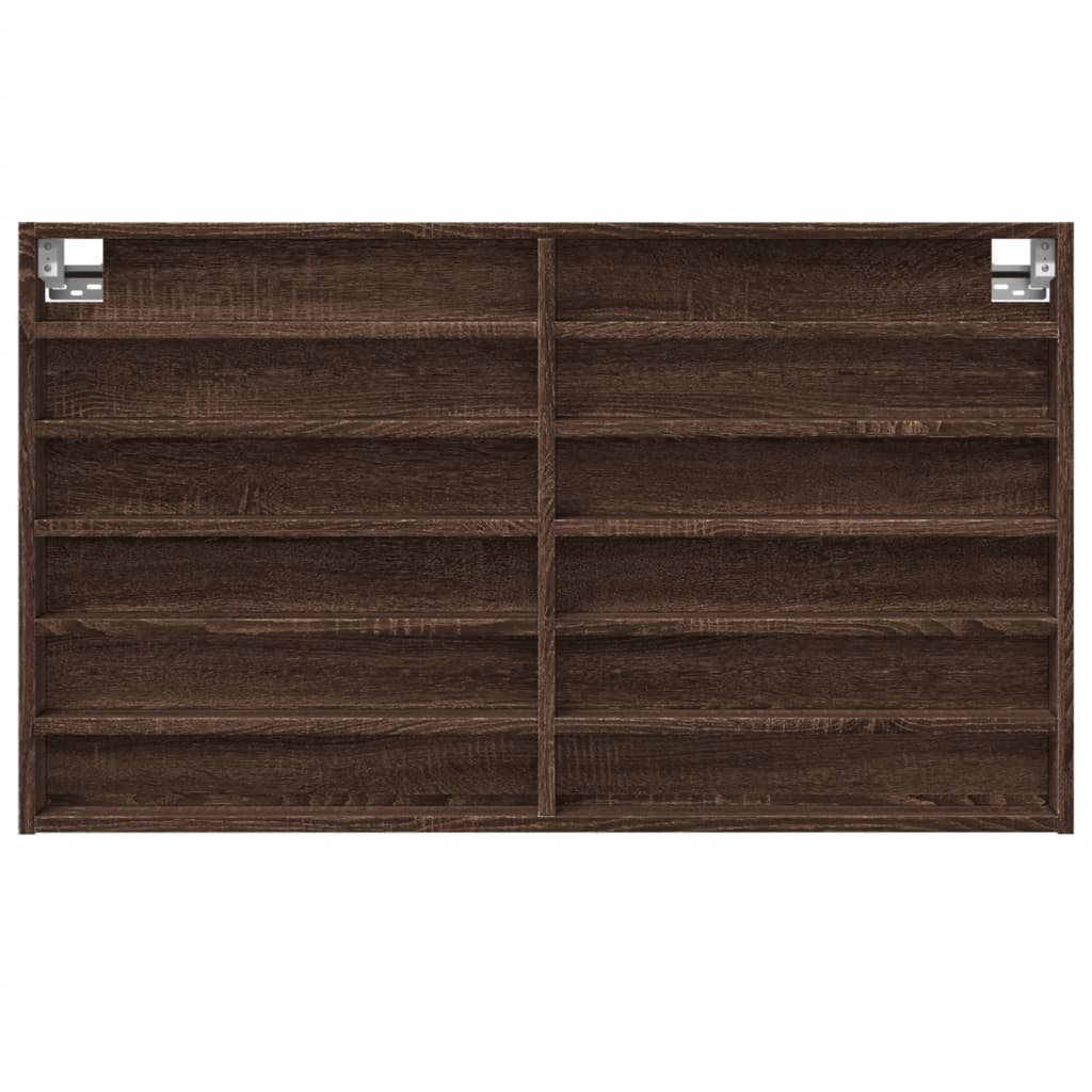 Vitrina boja smeđeg hrasta 100x8,5x58 cm od konstruiranog drva