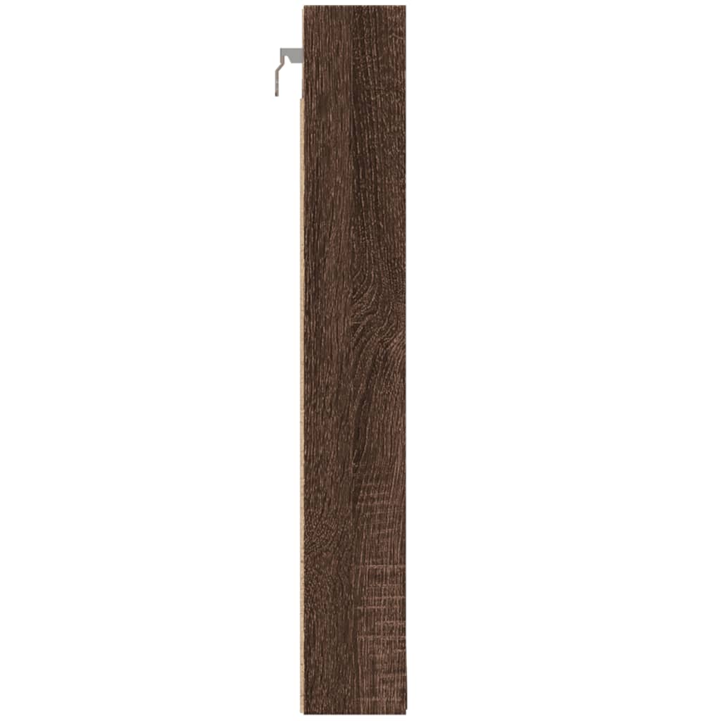 Vitrina boja smeđeg hrasta 100x8,5x58 cm od konstruiranog drva